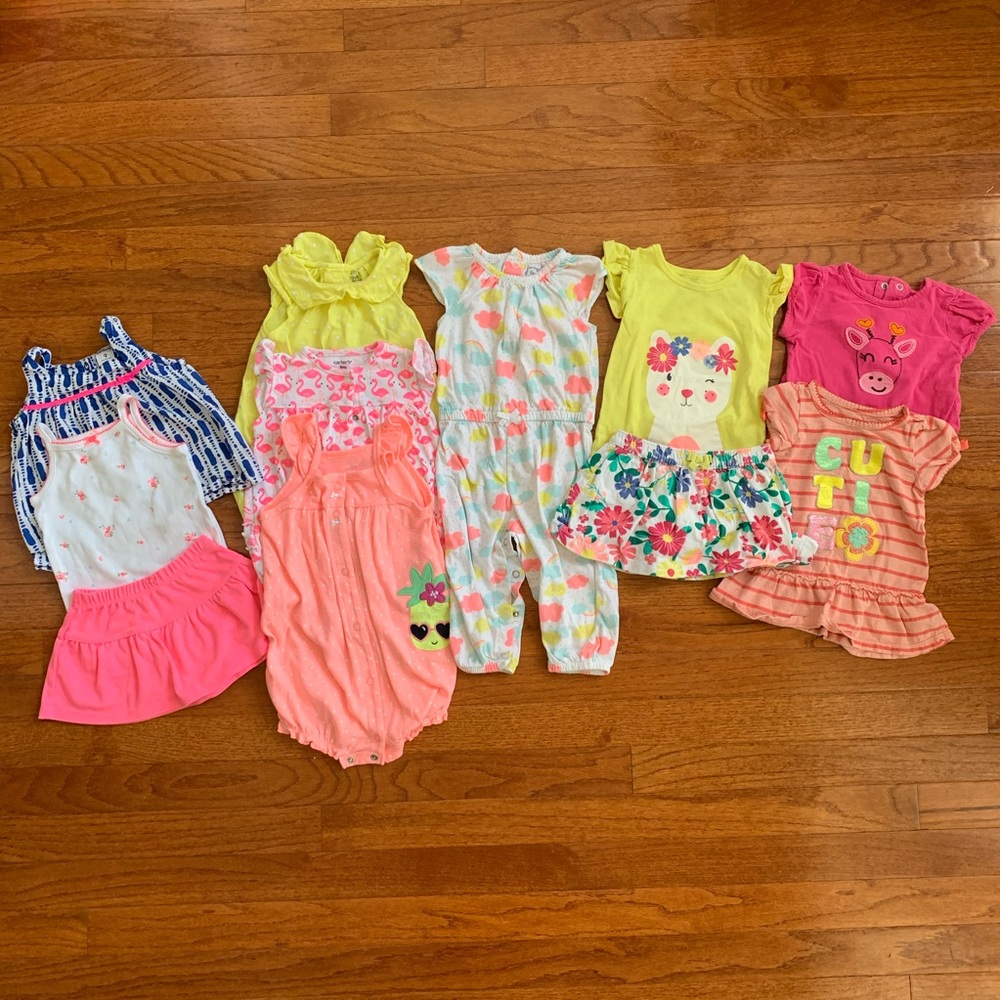 Summer baby girl bundle 9 months